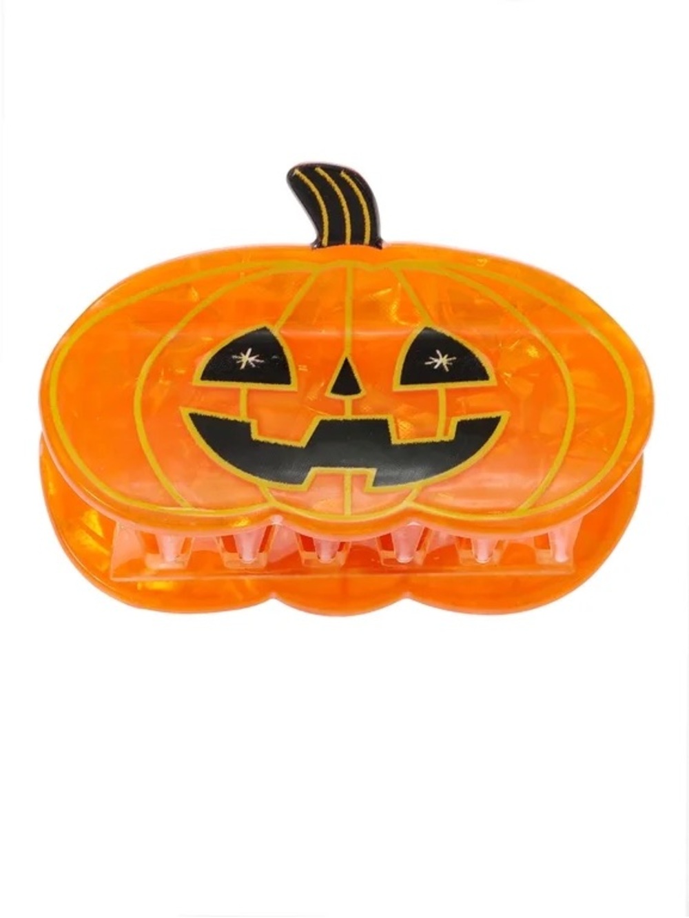 Way To Celebrate Jack Oβ Lantern Halloween Pumpkin Hair Claw Clip NWT